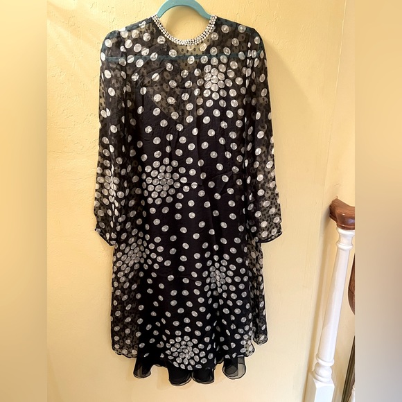 Ruben Panis Vtg Sheer Silk dress with 3 layers sheer silk under dress. - Picture 1 of 15